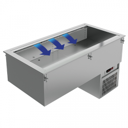 Drop-in kylbrunn, 3x gn 1/1 h   200 mm