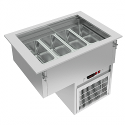 Drop-in frys tank, 4x gn 1/3 h   240 mm