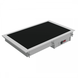 Drop-in keramiskt uppvärmnings topp, 2x gn1 / 1