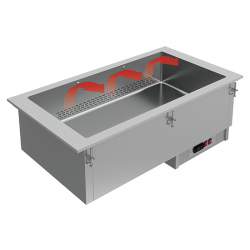 Drop-in torrvattenbad, elektrisk, 3x gn 1/1 h   150 mm