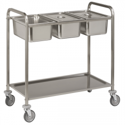 1120 x 620 x 940 mm - Vagn för gn kantin med en...