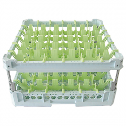 Glaskorg, kapacitet 36 glas, 500x500 mm