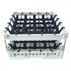 Glaskorg, kapacitet 25 glas, 500x500 mm