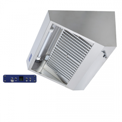 3000 x 1100 x 450 mm - Fläktkåpa, Väggmonterad, Snack...