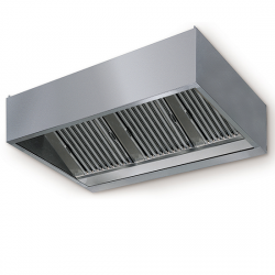 3000 x 1100 x 450 mm - Fläktkåpa, Väggmonterad, Kubisk,...